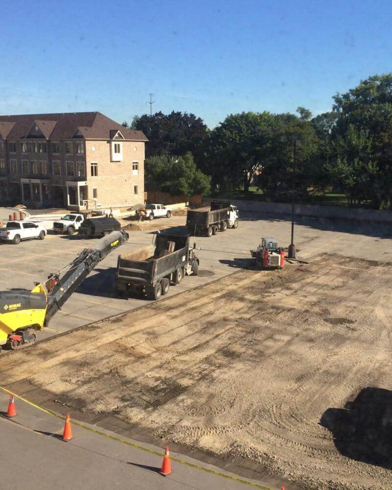 Finished paving surface